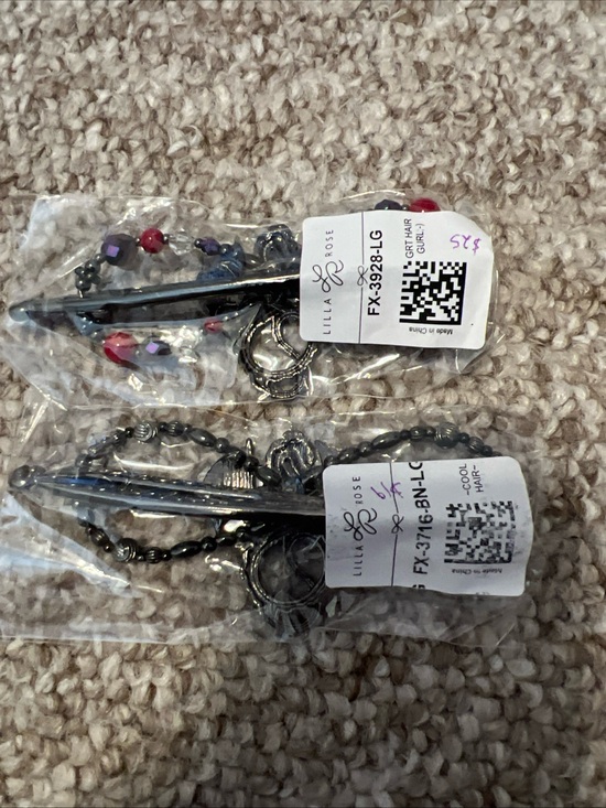 Set Of Two new Lilla Rose Flexi Clips - Large - Dragon main image 4